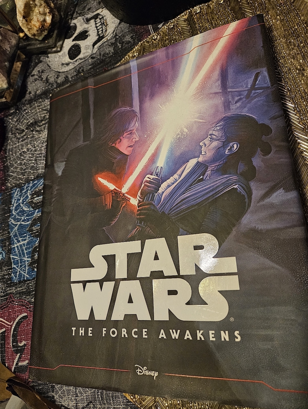 Star Wars The Force Awakens Hardcover Book - Black & Multicolor. Fair Condition
